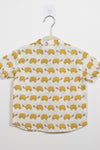 Boys Yellow Turtle Half-Sleeve Shirt