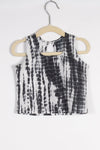 Girls Black Tie and Dye Culottes