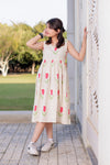 Tulip Garden Cut-Out Back Women Dress