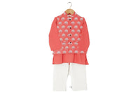 Boys Red Turtle Half-Sleeve Shirt