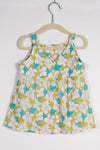 Girls Green & Blue Summery Floral Top with Shorts Co-ord Set