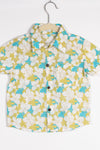 Boys Green & Blue Summer Floral Shirt with Shorts (Co-ord Set)