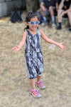 Girls Black Tie and Dye Culottes