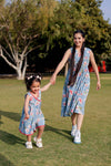 Girls Floral Print Pure Cotton Wrap Dress